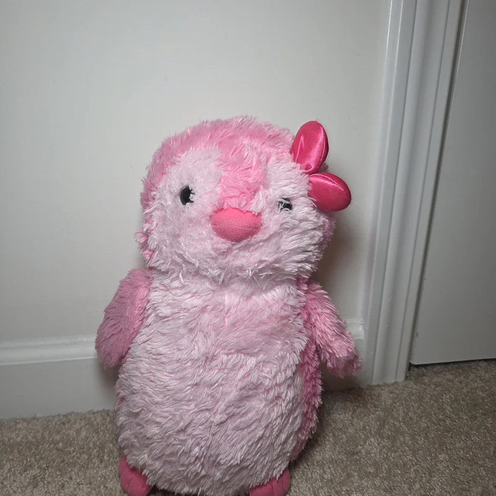 Plush Pink Penguin Small Pet Plush Toy - Soft Snuggly Companion